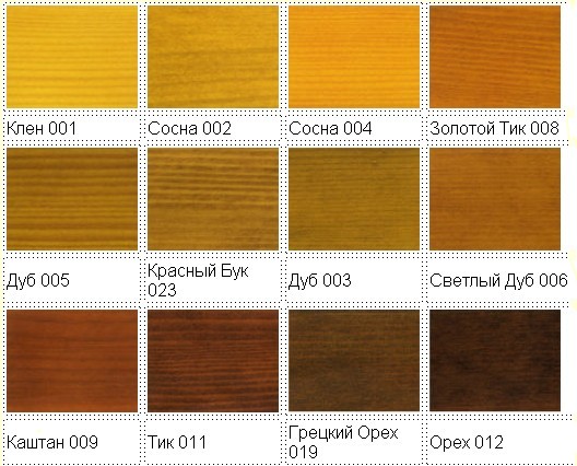 Подбор цвета деревянного евроокна