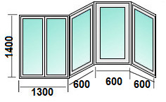 схема балкона п3м